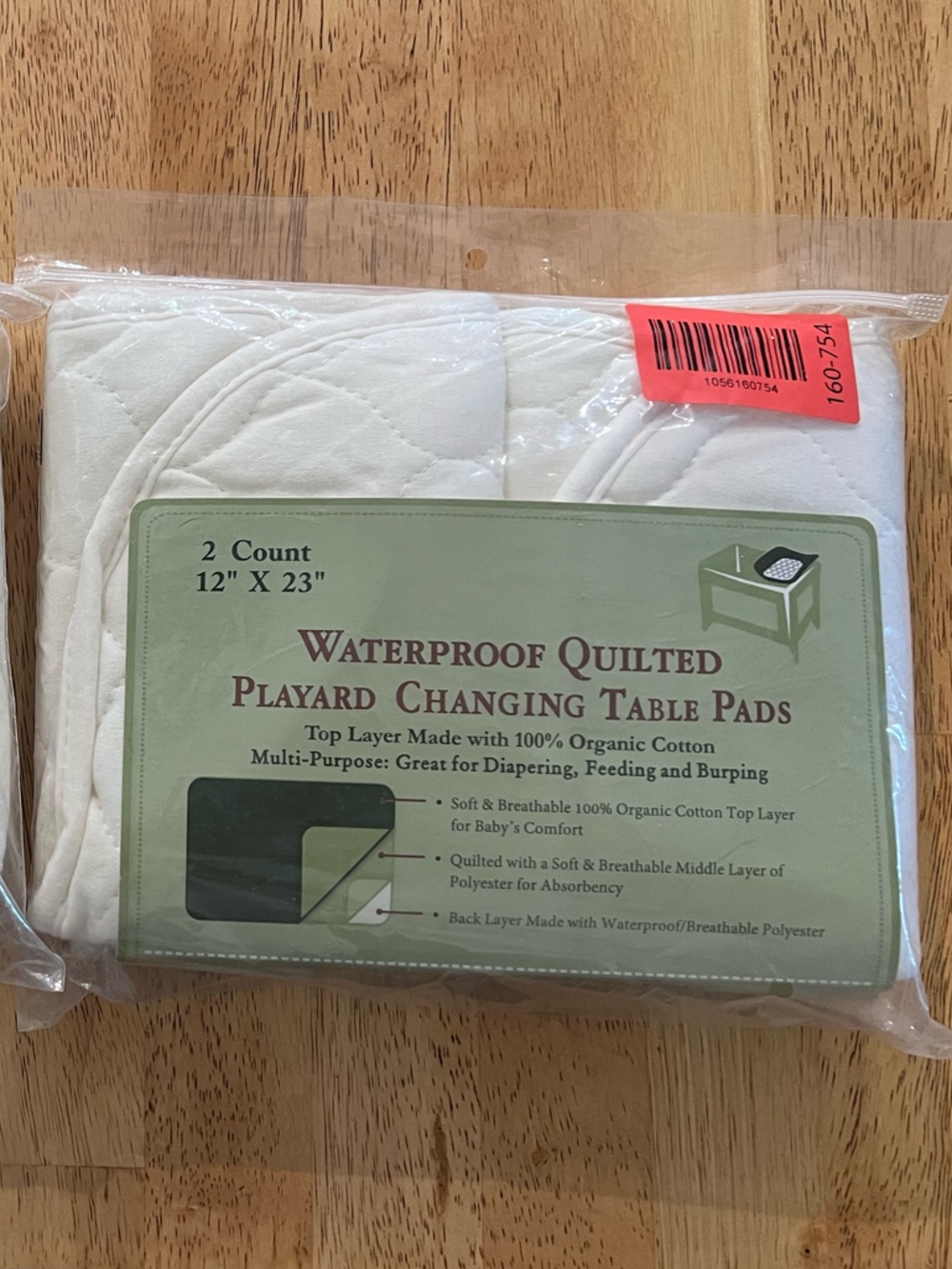 BRAND NEW Waterproof Quilted Playpad Changing Table Pads - 4 pack